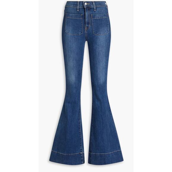 Veronica Beard Sheridan faded high-rise flared jeans Size 28 - Picture 1 of 5